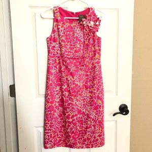 Size 2 women’s sheath dress pink and orange